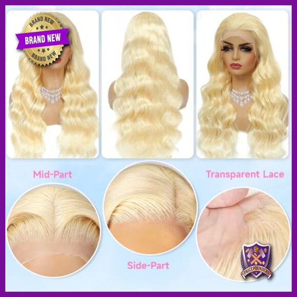 30 Inch Human Hair Lace Front Wig 200 Density Body Wave Glueless Pre Plucked main image 5